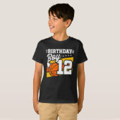 12歳バスケットボールパーティー12誕生日少年 Tシャツ (正面フル)