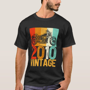 12歳レトロバイクヴィンテージ2010 12th Bi Tシャツ