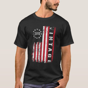 12歳ヴィンテージ2010年米国国旗12日B Tシャツ