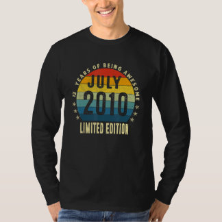 12歳ヴィンテージ2010年7月12クラシック日 Tシャツ