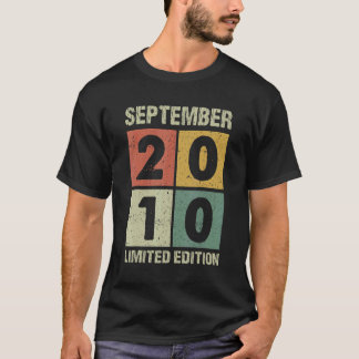 12歳ヴィンテージ2010年9月12誕生日 Tシャツ