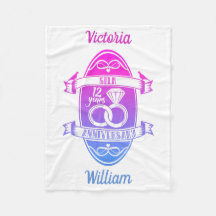 12歳伝統的絹12結婚周年