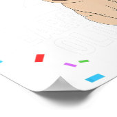 12歳誕生日プグドッグ恋人パーティー12th Bir ポスター (角)