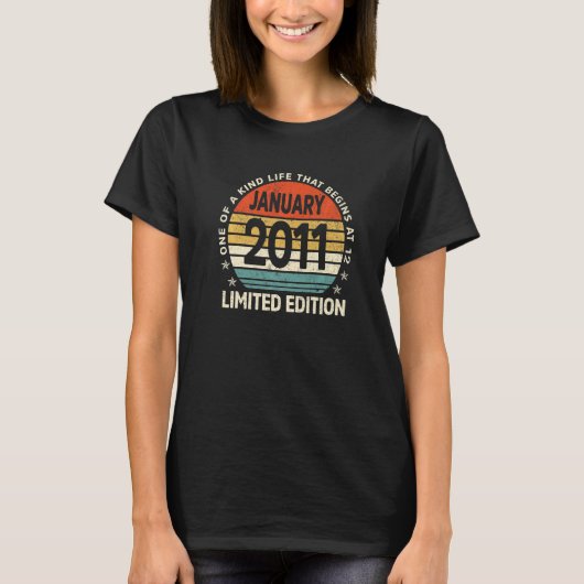 12歳12番目の誕生日2011年1月 Tシャツ (正面)