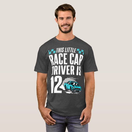 12歳12誕生日ギフト男の子クール車 Tシャツ (正面フル)