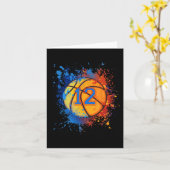 12歳12誕生日バスケットボールギフトfor Boy カード (黄色い花)