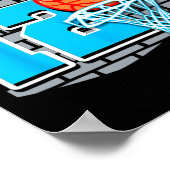 12歳12thバスケットボールバースデーパーティーテーマB ポスター (角)