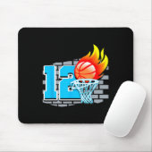 12歳12thバスケットボールバースデーパーティーテーマB マウスパッド (マウス)