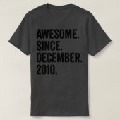 12歳2010年12月12誕生日2 Tシャツ (デザイン正面)