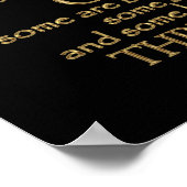 12泊分の引用文(金ゴールド版) ポスター (角)