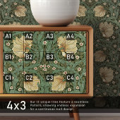 12温黄色のセージ緑のシームレス1 タイル