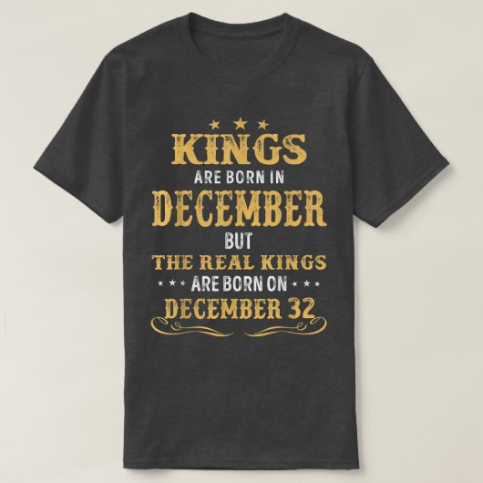 12生まれ月の王実在達は1生まれ月の装飾だ Tシャツ (デザイン正面)