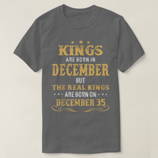 12生まれ月の王実在達は1生まれ月の装飾だ Tシャツ (デザイン正面)