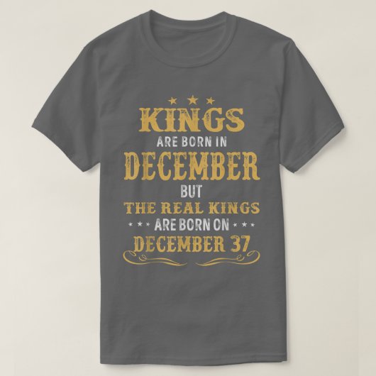 12生まれ月の王実在達は1生まれ月の装飾だ Tシャツ (デザイン正面)