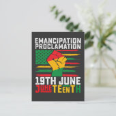 12番目の解放の宣言ブラックの自由 インビテーションポストカード (スタンド正面)