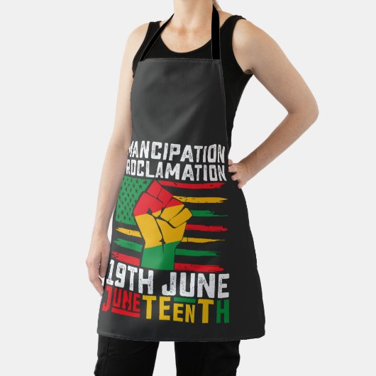 12番目の解放の宣言ブラックの自由 エプロン (インサイチュ)