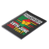 12番目の解放の宣言ブラックの自由 ノートブック (左側)