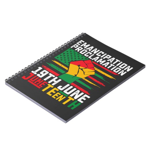 12番目の解放の宣言ブラックの自由 ノートブック (左側)