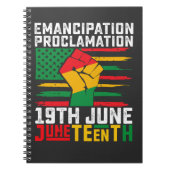 12番目の解放の宣言ブラックの自由 ノートブック (正面)