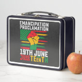 12番目の解放の宣言ブラックの自由 メタルランチボックス (インサイチュ)