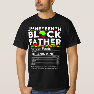 12番目の黒い父の栄養事実 Tシャツ