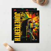 12番目の黒の歴史は歴史ブラックプライド ノートカード (正面/裏面インサイチュ)