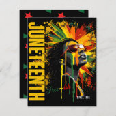 12番目の黒の歴史は歴史ブラックプライド ノートカード (正面/裏面)