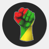 12番目祝の黒アフリカ系アメリカ人が解放 ラウンドシール (正面)