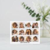 12白い背景を持つフォトコラージュ ポストカード (スタンド正面)