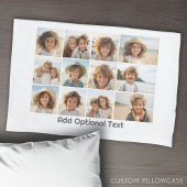 12白の写真 – モダン、ミニマル文字 枕カバー