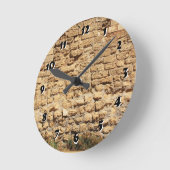 12石壁時計から選択する数の選択 ラウンド壁時計 (傾斜)