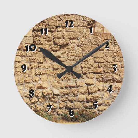 12石壁時計から選択する数の選択 ラウンド壁時計 (正面)