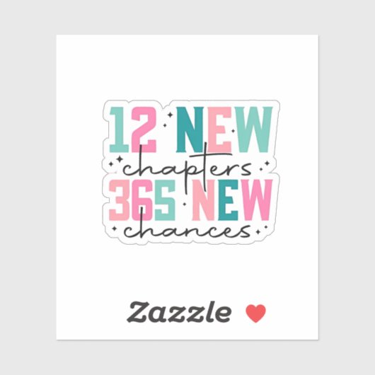 12章、365新しいチャンス100日 シール (シート)