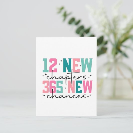 12章、365新しいチャンス100日 ポストカード (スタンド正面)