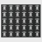 12結婚した年12おもしろい周年 ラッピングペーパー (フラット)