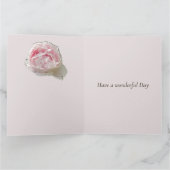 12結婚周年牡丹の花 カード (内部)