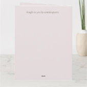 12結婚周年牡丹の花 カード (裏面)