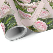 12結婚周年牡丹の花 ラッピングペーパー (ロールコーナー)