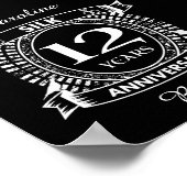 12結婚周年絹 ポスター (角)