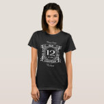 12結婚周年絹 Tシャツ<br><div class="desc">12周年結婚は絹の贈り物伝統的である。このクレストスタイルデザインは、カップルの12年祝の結婚のためのロマンチックなデザインである。このもしデザインの救済下に連絡頼カスタマイズ、彼らはこの文字の下にあるデザイナーのボタンです。</div>