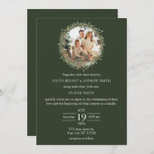 12結婚月の子供と一緒に結婚 招待状 (正面/裏面)