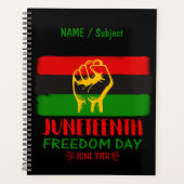 12自由の日の黒史 プランナー手帳 (正面)