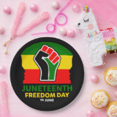 12自由の日の黒史 ペーパープレート (パーティー)