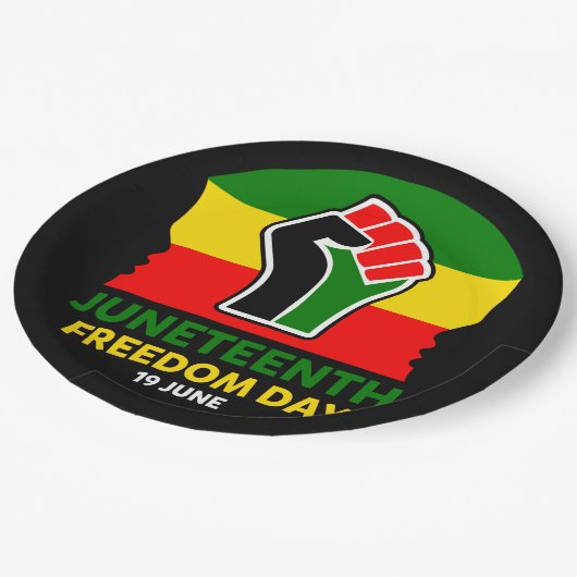 12自由の日の黒史 ペーパープレート (アングル)