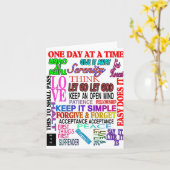 12色のスローガン カード (黄色い花)