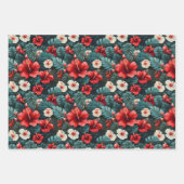 #12花柄 ラッピングペーパーシート (正面3)