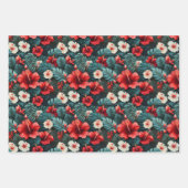 #12花柄 ラッピングペーパーシート (正面2)