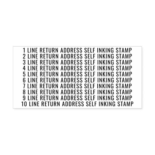 12行差出人住所カスタム セルフインキングスタンプ (デザイン)
