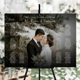 12表の写真エレガント座席表 ポスター