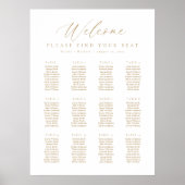12表ウェルカムシーティングチャート ポスター (正面)